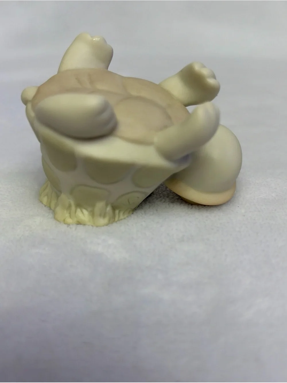 Precious Moments Cream Turtle Figurine with Blue Companion